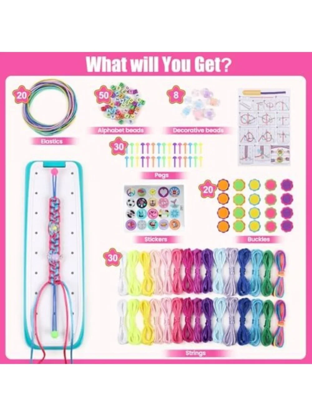DIY Friendship Bracelet Making Kit for Girls - Fun Jewelry Craft for Ages 8-12
